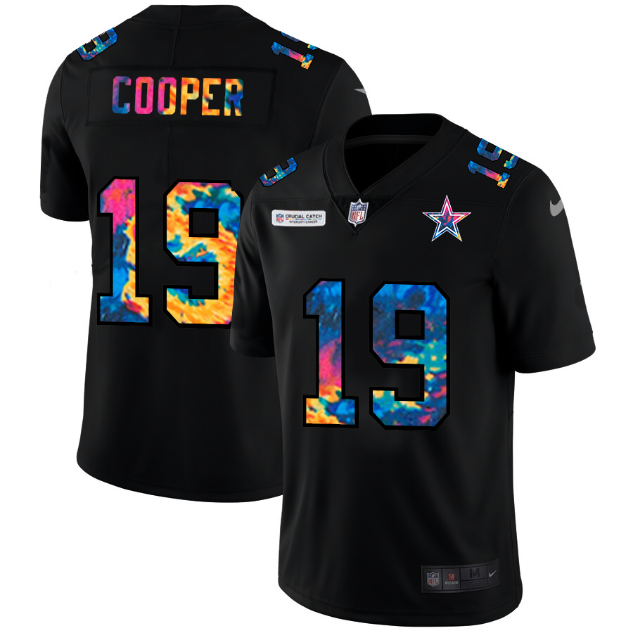 NFL Dallas Cowboys #19 Amari Cooper Men Nike MultiColor Black 2020  Crucial Catch Vapor Untouchable Limited Jersey->detroit lions->NFL Jersey